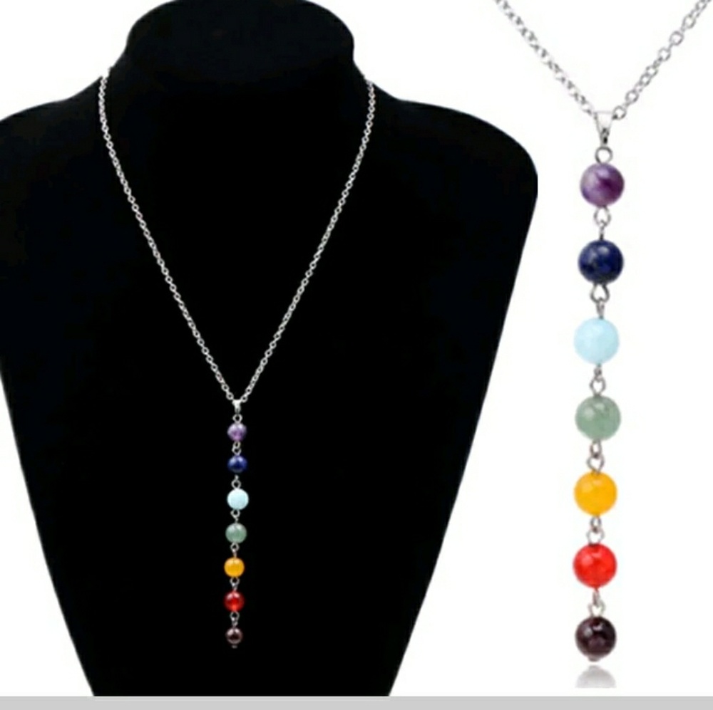 🌈🔴NATURAL STONE Chakra chain